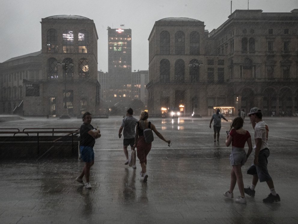 Violento nubifragio a Milano
